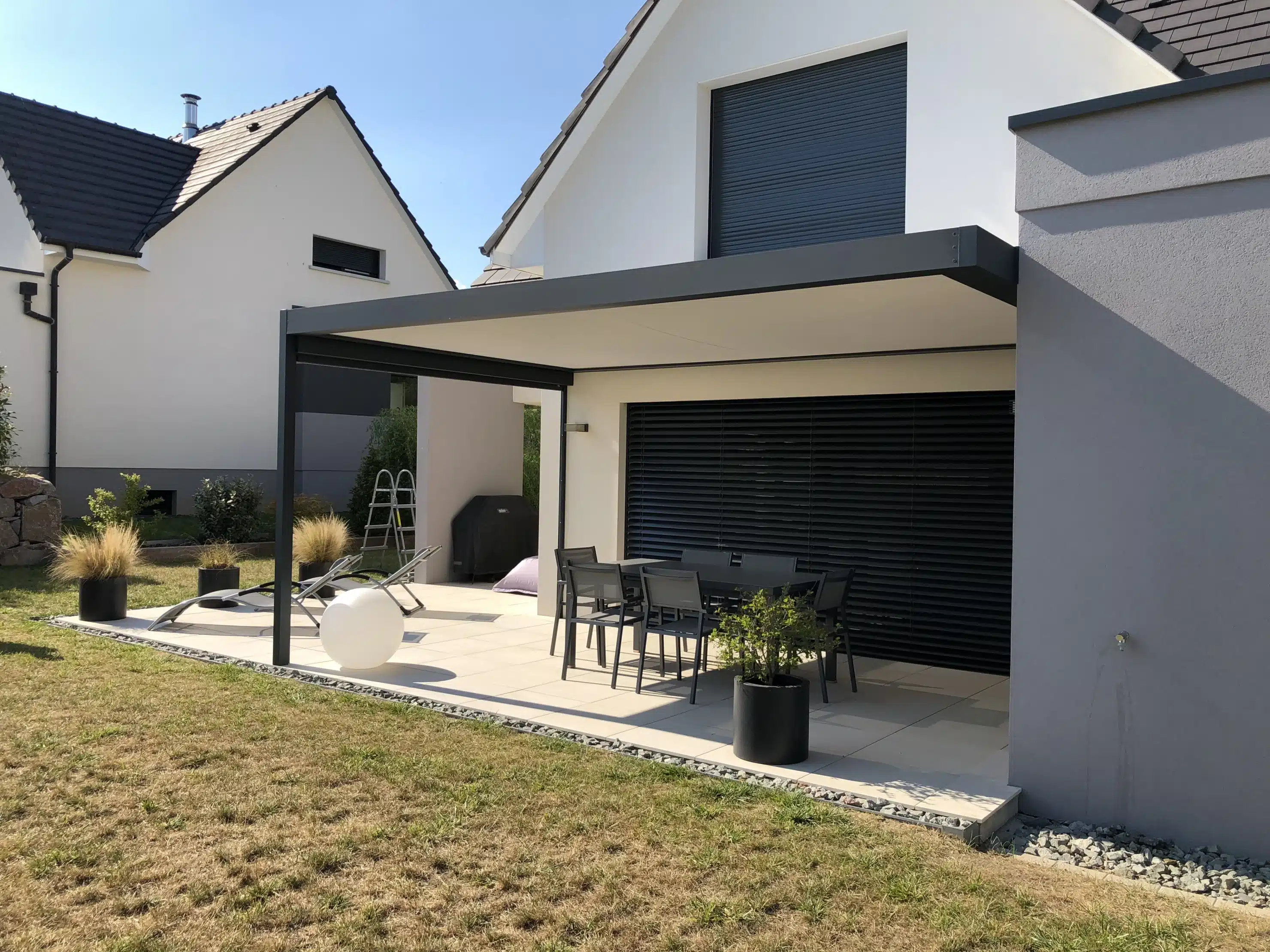 Verral pergola à toile à Bruebach Mulhouse
