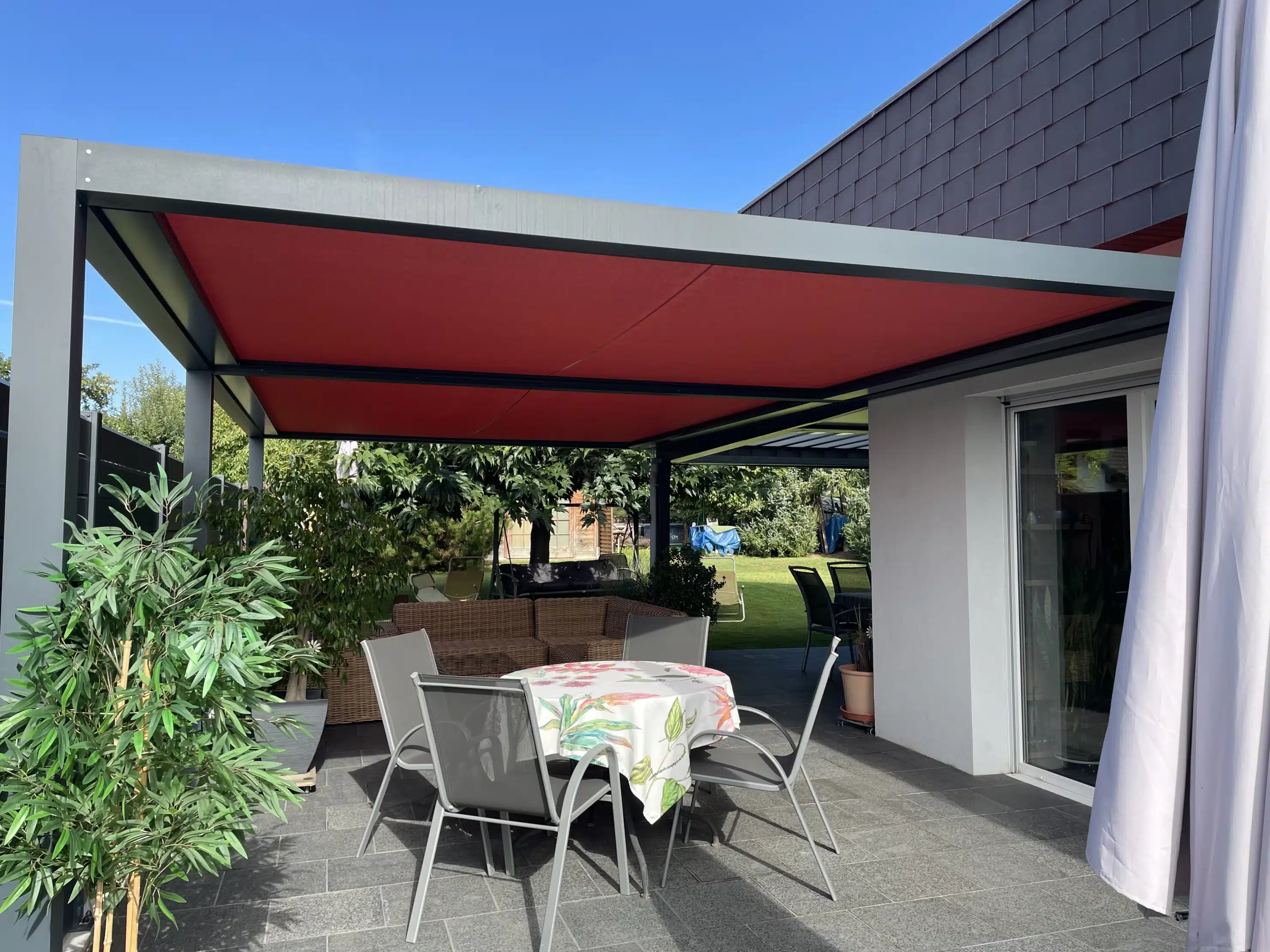 Verral Pergola à Toile à Buschwiller proche 3 Frontières