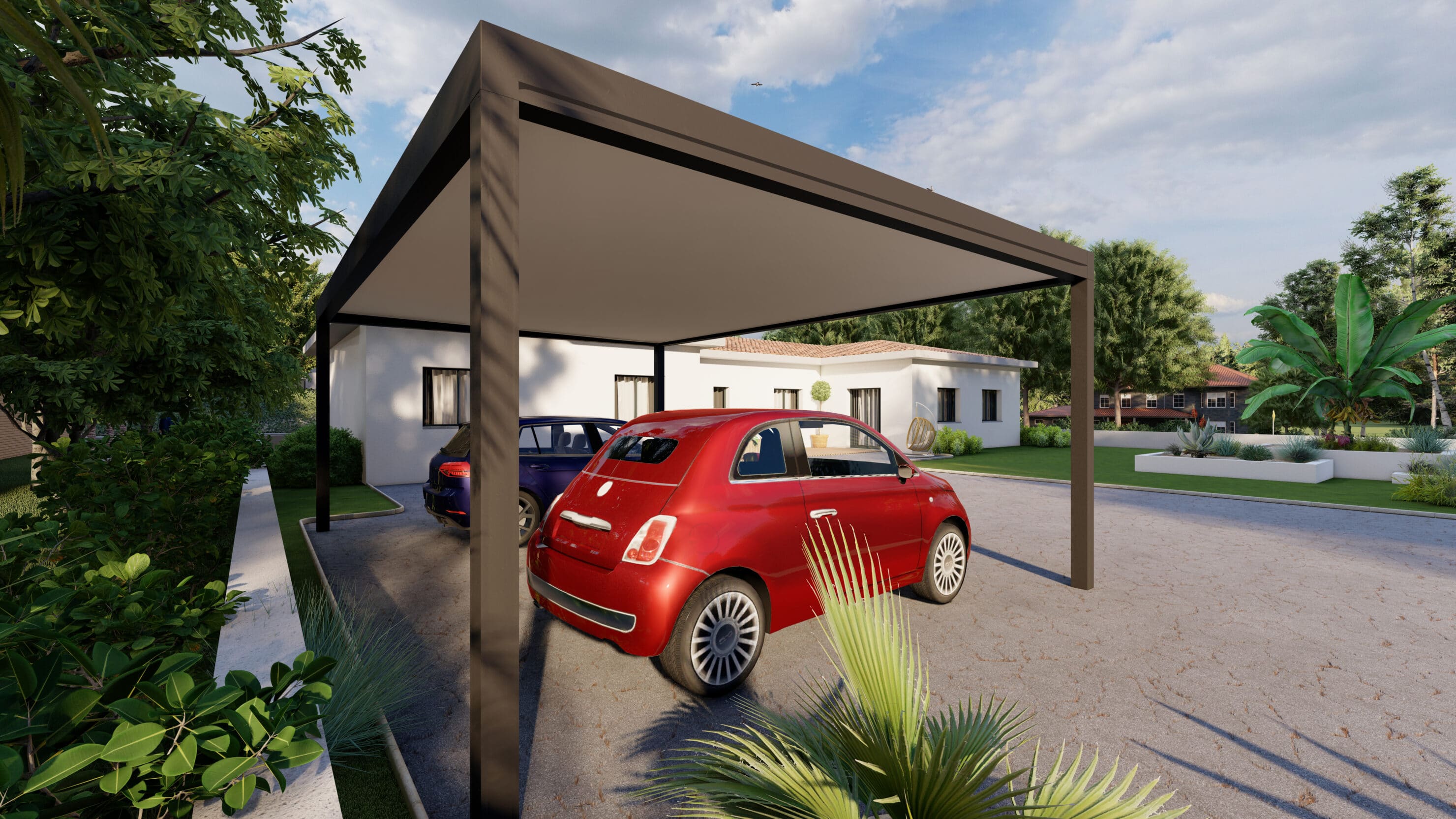 Carport panneaux sandwich 8 Verral carport panneaux sandwich Alsace